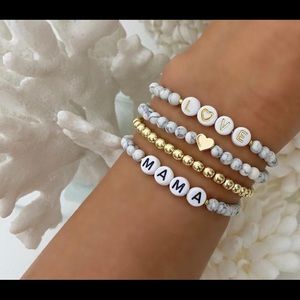 Gold and healing custom bracelets
